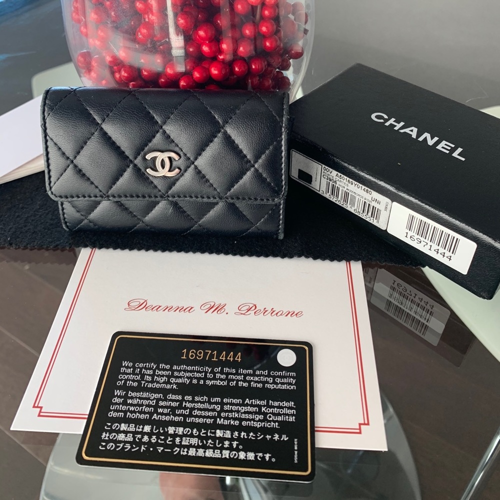 Chanel business card holder